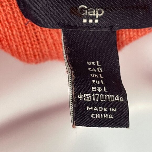 NEW Gap Scoop Neck Slub Knit Sweater Top Relaxed Lightweight Sheer Coral Pink - Picture 5 of 6